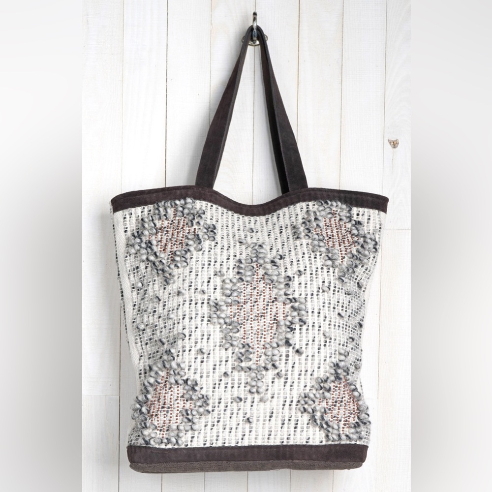 Hand Looped Wool Tote